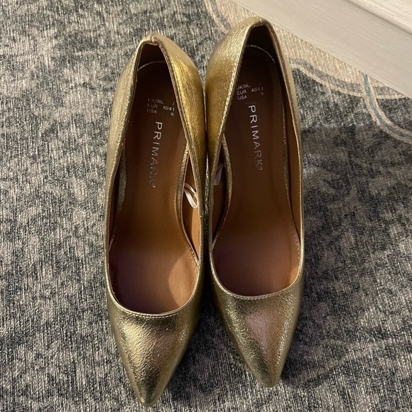 Primark gold foil  heels size 9 - Picture 6 of 6
